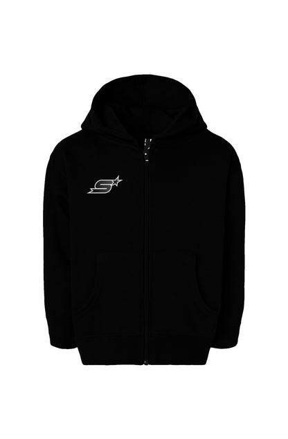 Kids Full-Zip Fleece Hoodie - Black