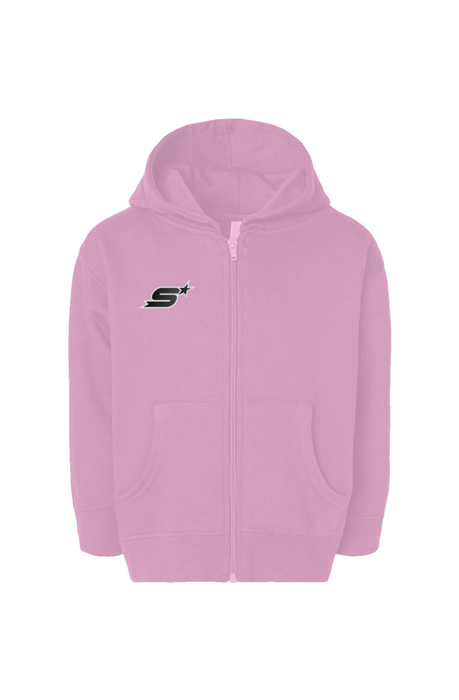 Kids Full-Zip Fleece Hoodie - Pink