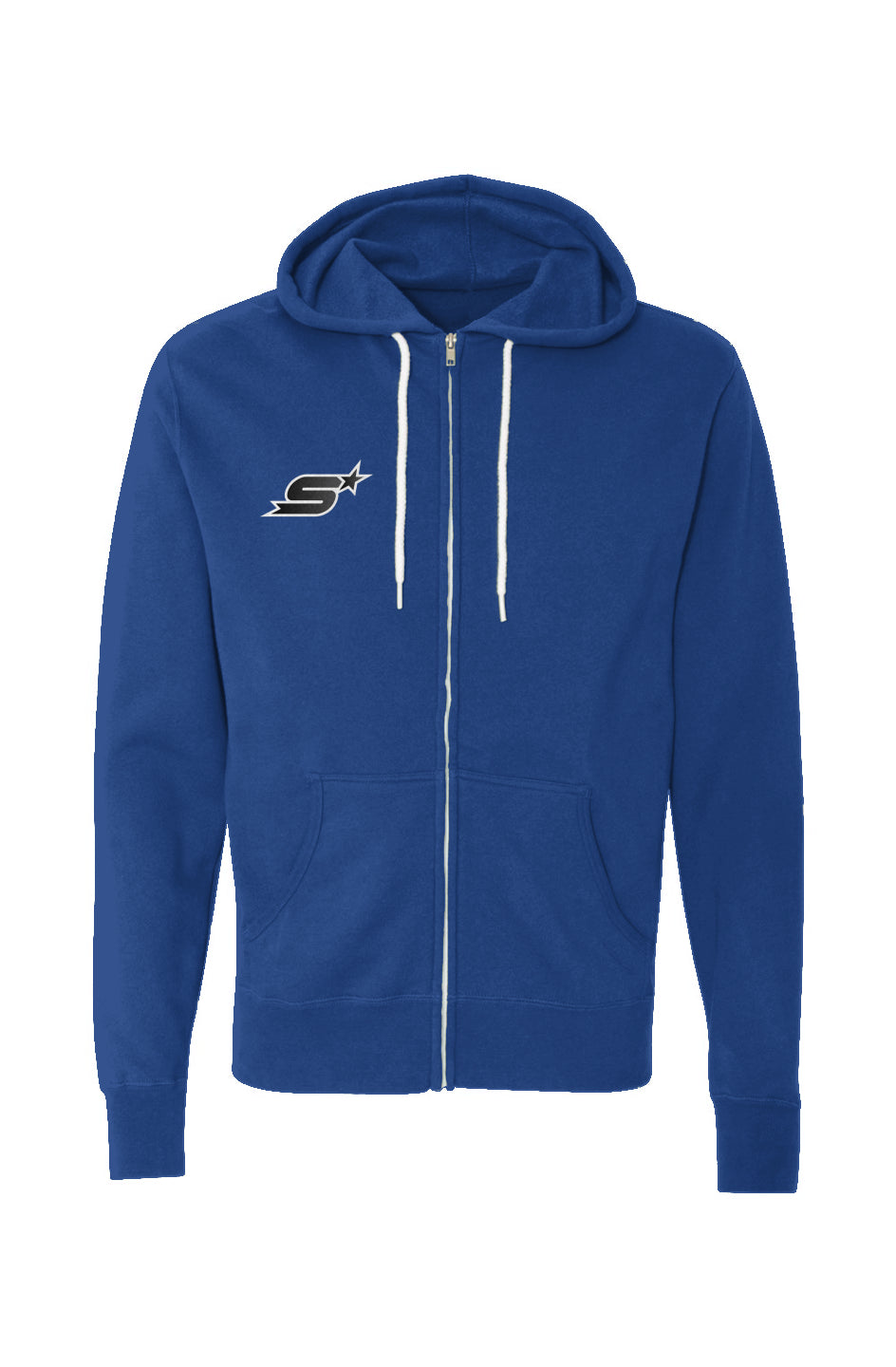 Unisex Lightweight Zip-Hoodie - Blue